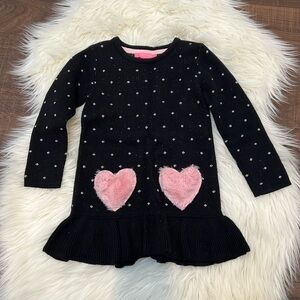 Isaac Mizrahi Kitted Dress with Hearts fall winter outfit size S(4)